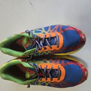 Asics Blue and Orange Athletic‎ Shoes for Performance